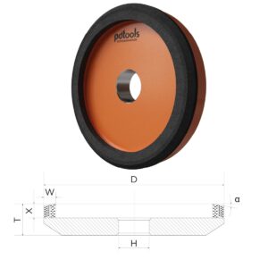 GRINDING WHEELS 12M2-45