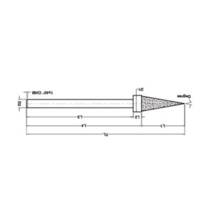 Electroplated Diamond  / CBN Angle Pin