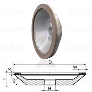 12A2-45. CUP CONICAL GRINDING WHEELS