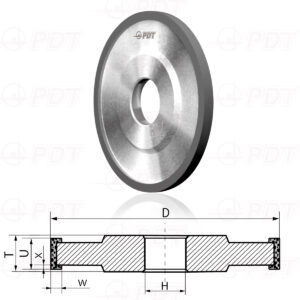 14U1. THREE-SIDED FLAT GRINDING WHEELS