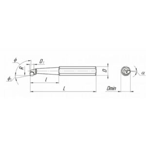Boring cutters equipped with PCBN