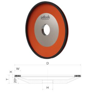 GRINDING WHEELS 12A2-45